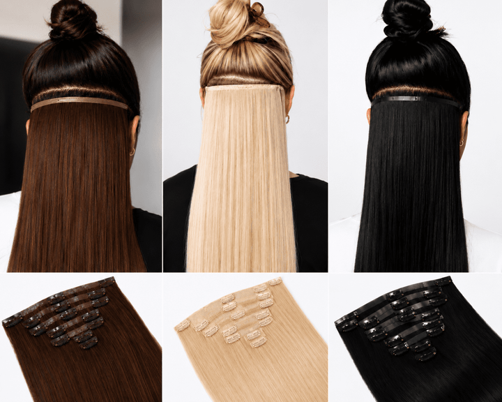 20" Clip-In Hair Extensions European Remy 120g 5 Wefts