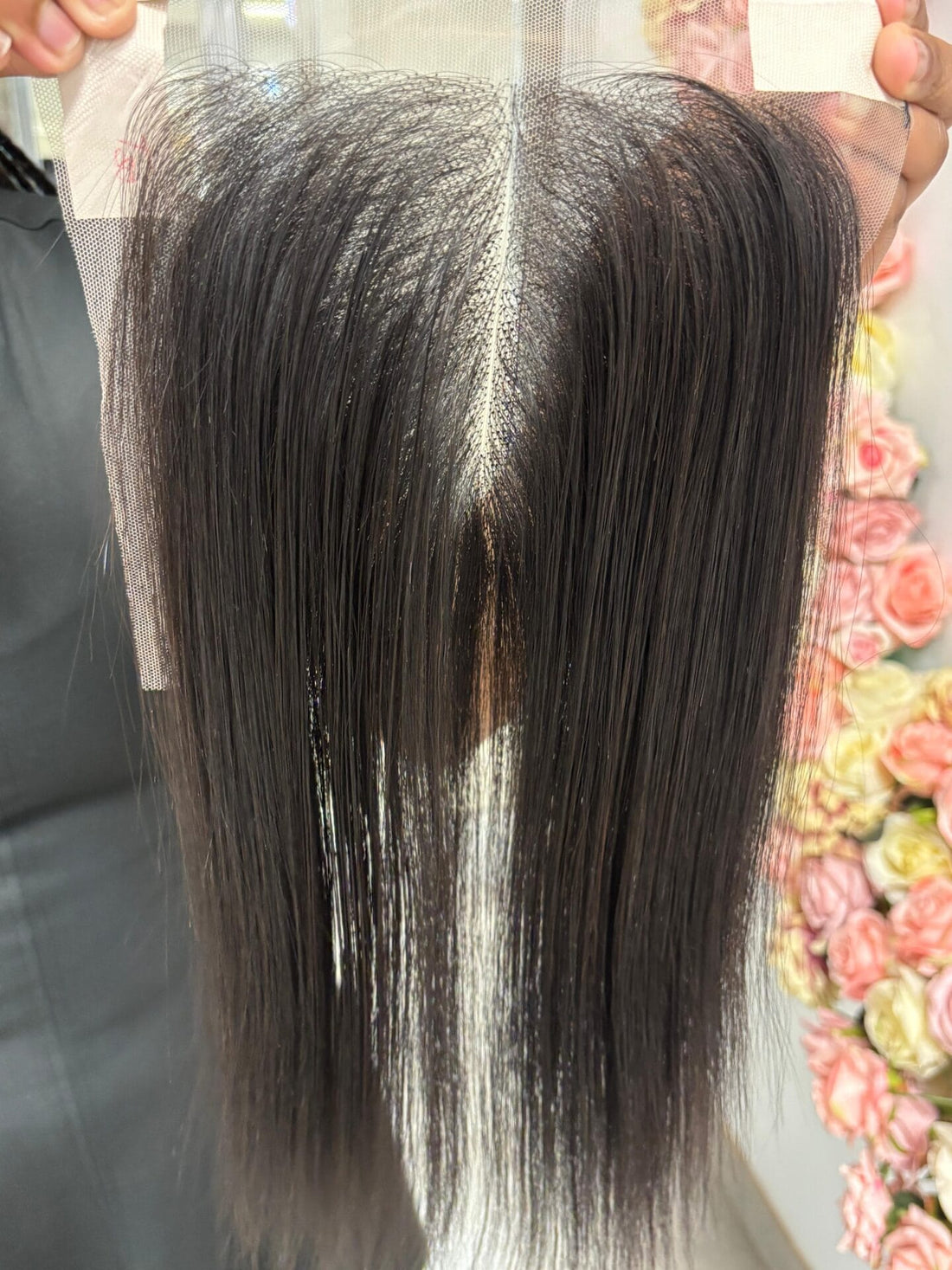 10" 5*5 Authentic Vietnamese Bone Straight Black Closure