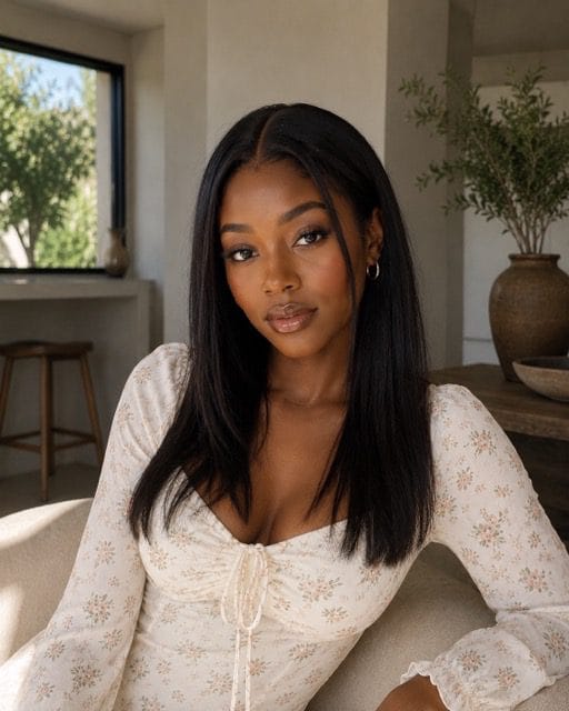 Brazilian Lace 18" 4*4 Straight Wig 180% Density