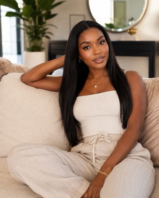 Brazilian Lace 22" 4*4 Straight Wig 180% Density