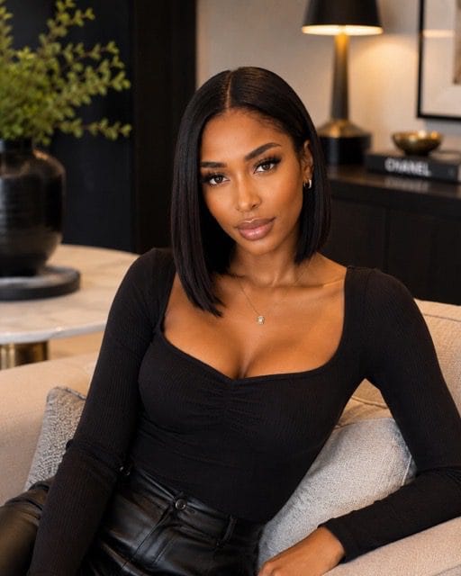 Brazilian Lace 4*4 Straight Wig 180% Density