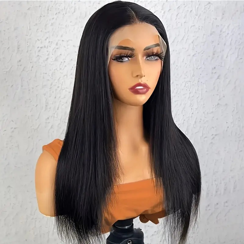 Brazilian Straight Lace Frontal 13*4 Wig Natural Black