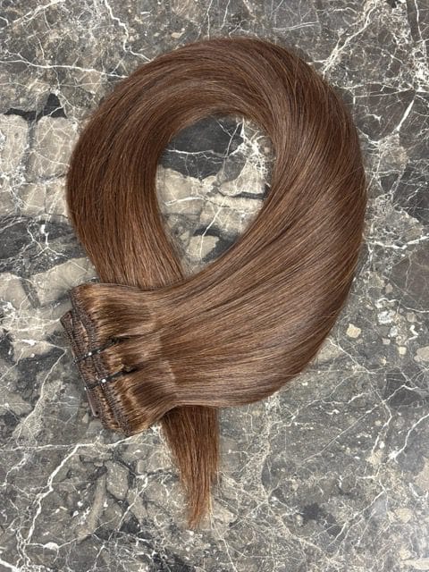 20" Clip-In Hair Extensions European Remy 120g 5 Wefts
