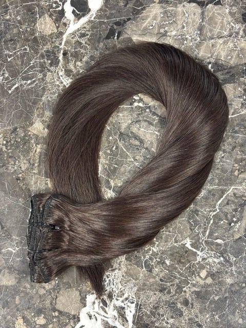 20" Clip-In Hair Extensions European Remy 120g 5 Wefts