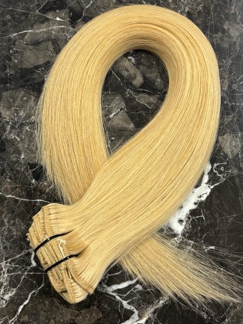 20" Clip-In Hair Extensions European Remy 120g 5 Wefts