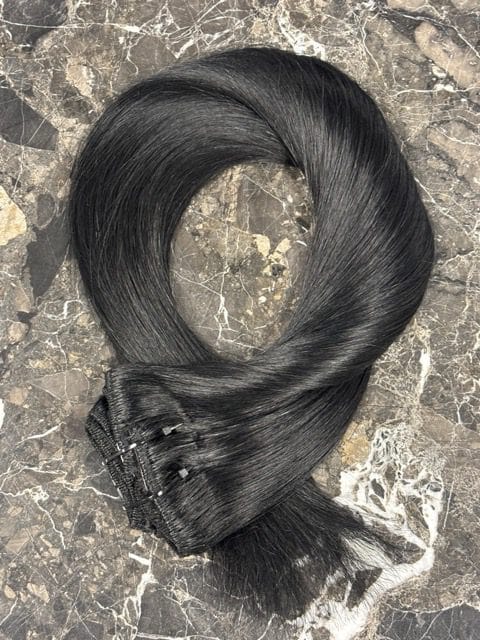 20" Clip-In Hair Extensions European Remy 120g 5 Wefts