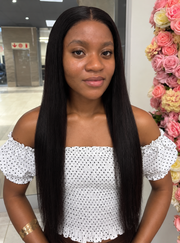 Brazilian Lace 28" 4*4 Straight Wig 180% Density