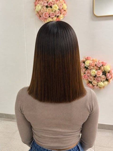 SDD Vietnamese Bone Straight 5*5 Lace Wig Ombre Brown