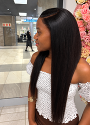 Brazilian Lace 28" 4*4 Straight Wig 180% Density