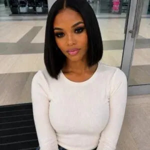 Vietnamese Bone Straight 5*5 Lace Wig Black SDD