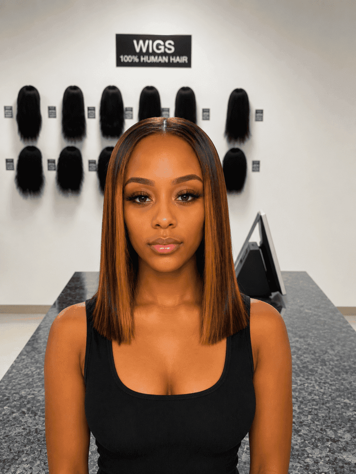 Vietnamese Bone Straight 5*5 Lace Wig Piano SDD