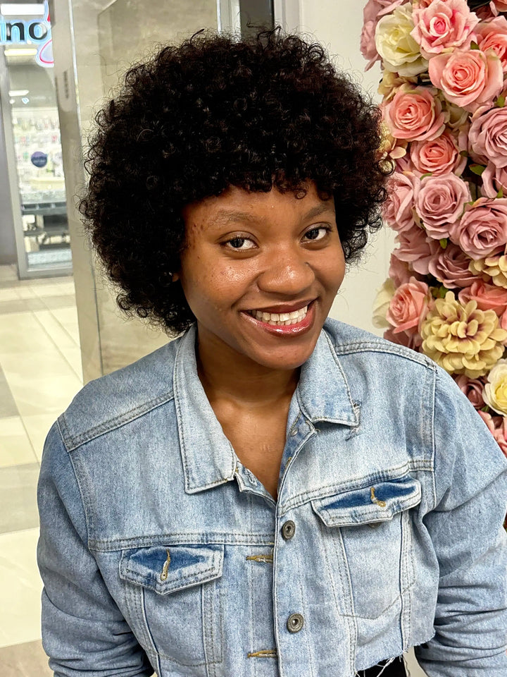 Brazilian Curly Afro Full Cap