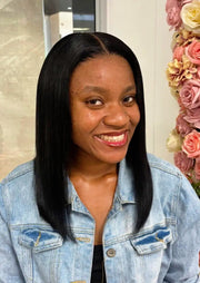 Brazilian Lace 14" 4*4 Straight Wig 180% Density