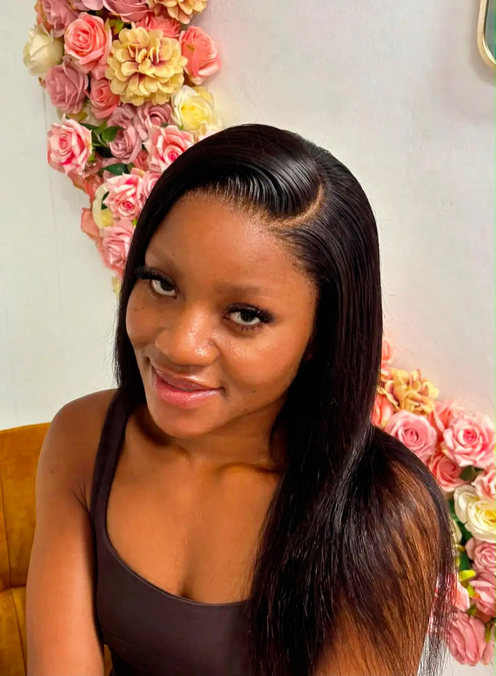 Brazilian Lace 22" 4*4 Straight Wig 180% Density