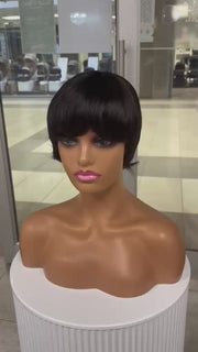 Brazilian Pixie Wig Black - Straight