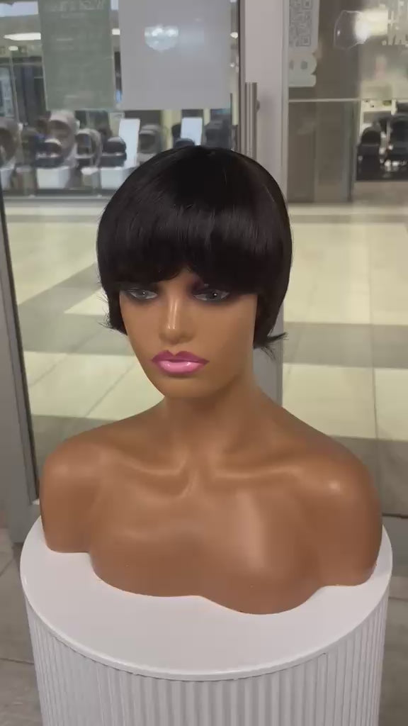 Brazilian Pixie Wig Black - Straight