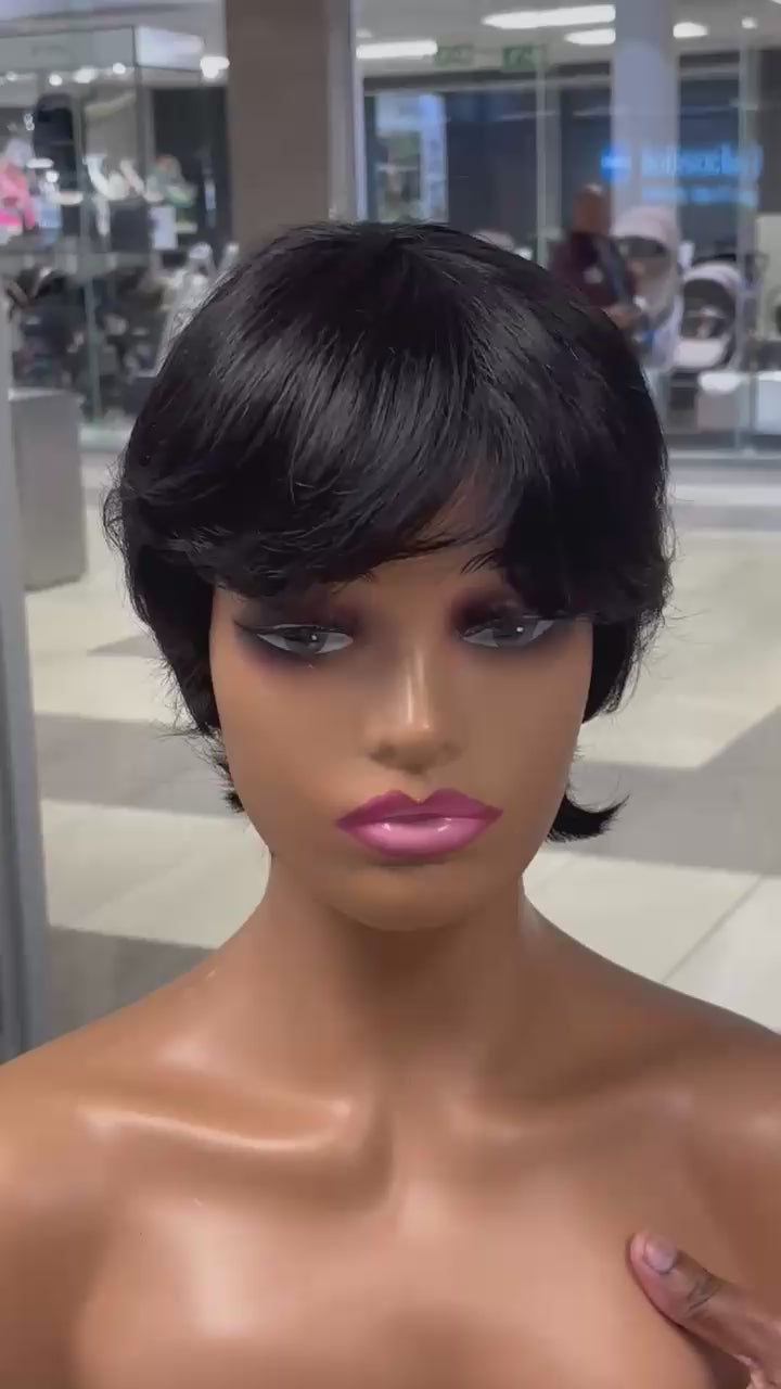 Brazilian Pixie Wig Black - Straight