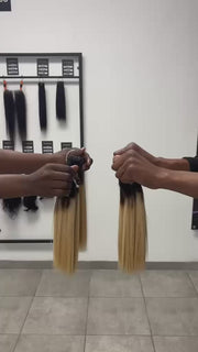 Blonde Ombre Authentic Vietnamese Bone Straight One Bundle 70g