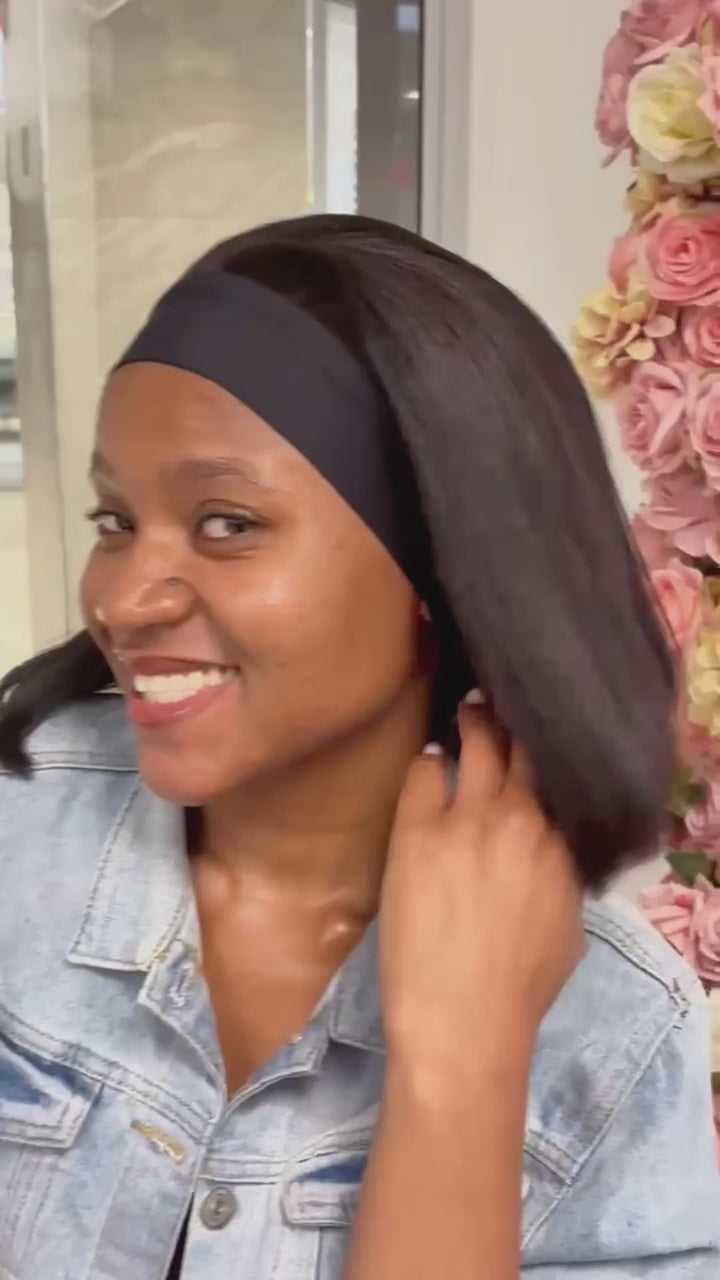 Brazilian Headband Wig - Straight - 10"